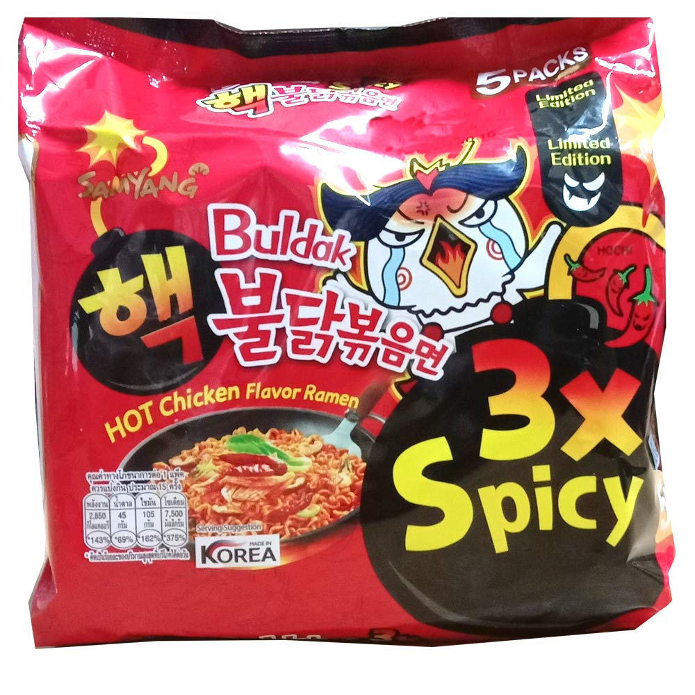 Samyang Buldak Hot Chicken 3X Spicy 140g*5 (PACKET)